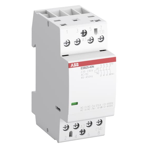 Stycznik ESB25-20N-06, 25A (AC-1/AC-7a), 9A (AC-3), 230V AC/DC, 2NO