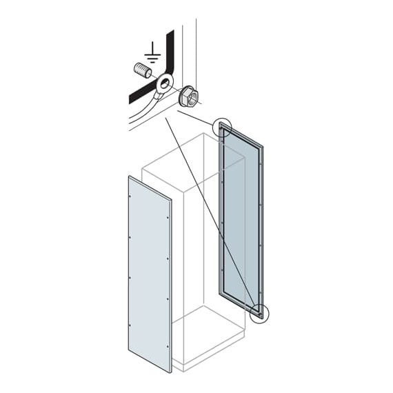 EL2050K Ściany boczne 2000x500mm(HxW)(2szt)