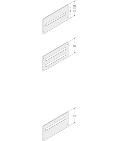 PPMF1560 Maskownica pod aparaturę modułową 24 mod 150x600mm (WxS)