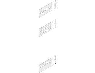 PPMF3040 Maskownica pod aparaturę modułową 12x2 mod 300x400mm (WxS)