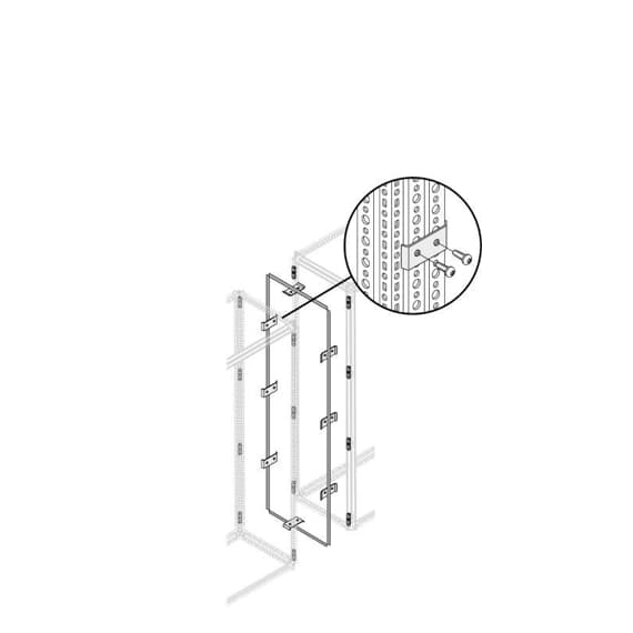 PSBS0065 Zestaw do łączenia szaf IP65 w szereg lub plecami