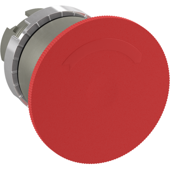 P9MER4RN, przycisk grzybkowy, czerwony, 40mm