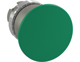 P9MEM4VN przycisk grzybkowy 40mm metal okrągły zielony,