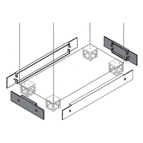 ZN5000 cokół IS/AM (zaślepki) 100x500mm (kpl 2szt)