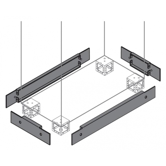 ZN8000 cokół IS/AM (zaślepki) 100x800mm (kpl 2szt)