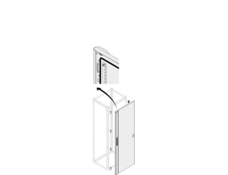 PDLB1836 Drzwi pełne IP65 1800x300mm (WxS)