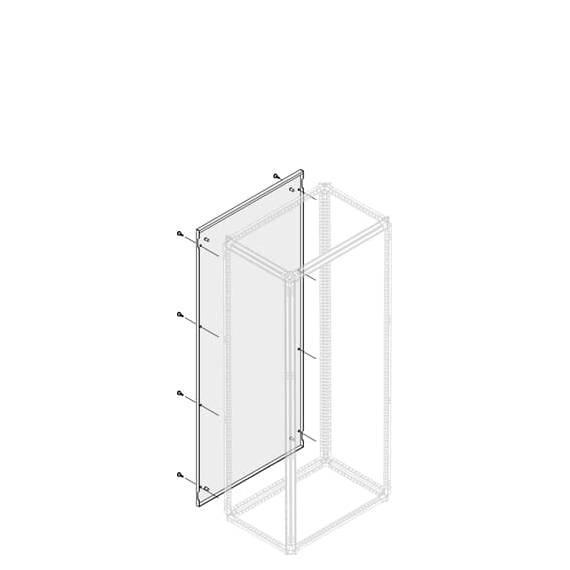 PPEB1860 ściana tylna pełna IP30/IP40 1800x600mm (WxS)