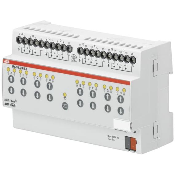 JRA/S8.230,5,1^Żaluzje,detek.,8x,230VAC