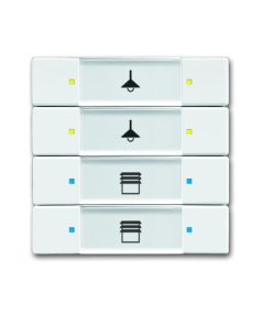 6127/02-84-500^PRZYCISK STERUJĄCY 4/8 KLAWISZOWY - KOMFORT CONTROL ELEMENT 4/8GANG -KNX-