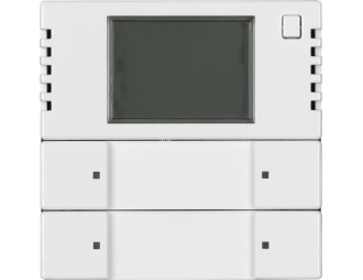 6128/28-81-500^PRZYCISK STERUJĄCY 2/4 KLAWISZOWY Z REGULATOREM TEMPERATURY -KNX-ANTRACYT