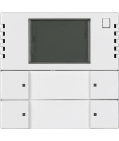 6128/28-81-500^PRZYCISK STERUJĄCY 2/4 KLAWISZOWY Z REGULATOREM TEMPERATURY -KNX-ANTRACYT