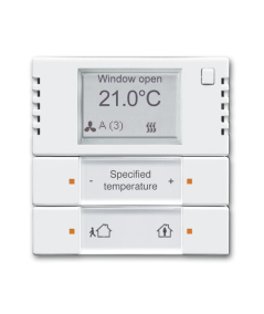 6128/28-84-500^PRZYCISK STERUJĄCY 2/4 KLAWISZOWY Z REGULATOREM TEMPERATURY -KNX-BIAŁY STUDYJNY