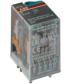 CR M110AC4L  przekaxnik A1 A2 110VDC, 4 STYKICO 250V 6A,  LED