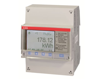 A41 312-100, licznik energii elektrycznej, 1 faza, 80A, en, czynna+bierna, kl, B(1), Modbus/RS485,