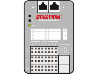 Exertherm Modbus Datacard, 8‐kanałów,