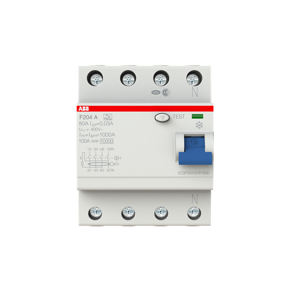 F204 A-80/0.03 Wyłącznik różnicowo-prądowy STANDARD