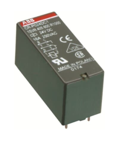 Przekaźnik CR P024DC2, napięcie zasilania 24V DC, 2 styki CO, 250V, 12A.