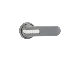 OHG145J12 Rączka szara IP65, długość 145mm, na wałek 12mm, oznaczenie: I-0, blokada kłódkowa w pozycji 0, blokada drzwi w pozyc,