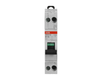 Miniature circuit breaker - SN201M - 1P+N - 16 A - B,