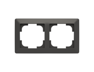 3901T A00020 237 | ramka podwójna | Zoni czarny matowy,