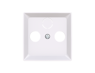 5011T A00300 500 | pokrywa podwójna TV-R / TV-R-SAT | Zoni biały,