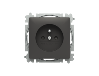 6619T A06657 237 | gniazdo z bolcem i przesłonami | Zoni czarny matowy,