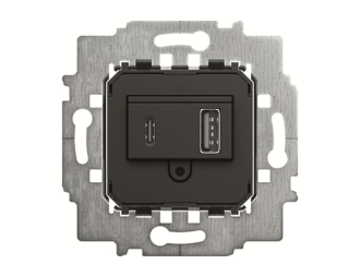 Wkładki podtynkowe z gniazdem USB A/C,