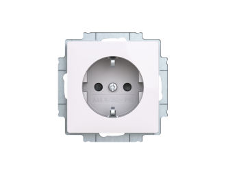 gniazdo Schuko z przesłonami Zoni biały 6620T-A07657 500 2CHT207657A4500,