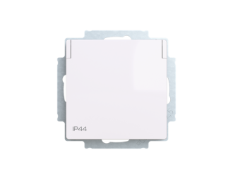 gniazdo Schuko z przesłonami i klapką IP44 Zoni biały 6620T-A07995 500 2CHT207995A6500,