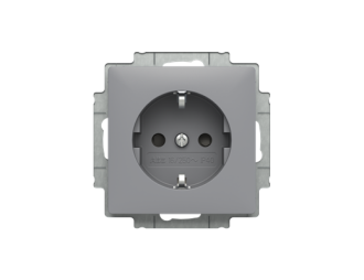 gniazdo SCHUKO bez przesłon Zoni szary 6620T-A08337 241 2CHT208337A4241,